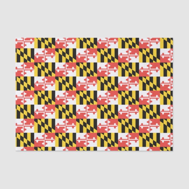 Maryland Flag Tissue Paper (Front)