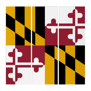 Maryland Flag Triptych