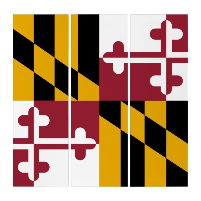 Maryland Flag Triptych (Front)