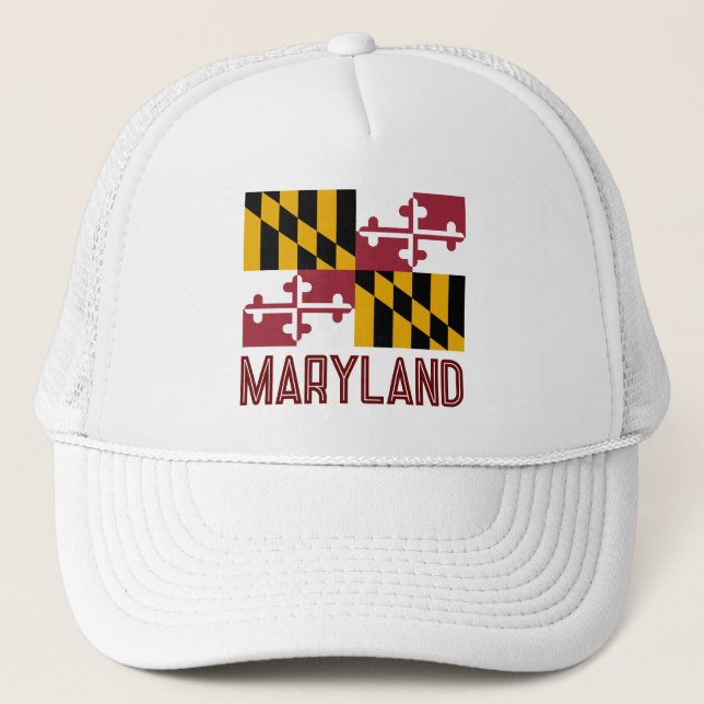 Maryland Flag Trucker Hat (Front)