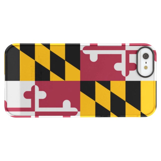 Maryland flag uncommon iPhone case (Back Horizontal)