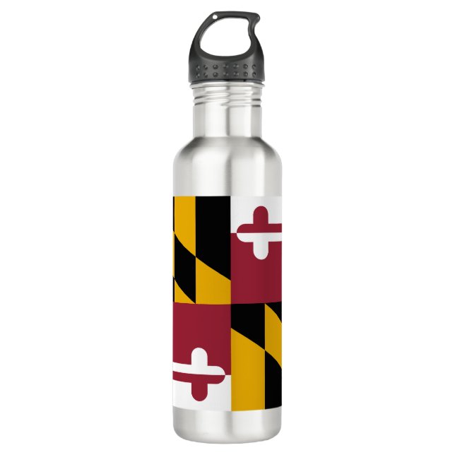 Maryland Flag Water Bottle (Front)