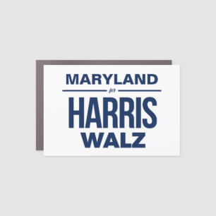 Maryland for Harris Walz Car Magnet