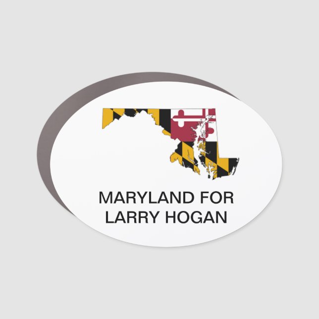 MARYLAND for Larry Hogan SENATE Button Car Magnet (Front)