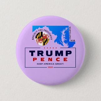 Maryland for Trump Pence 2020 Button