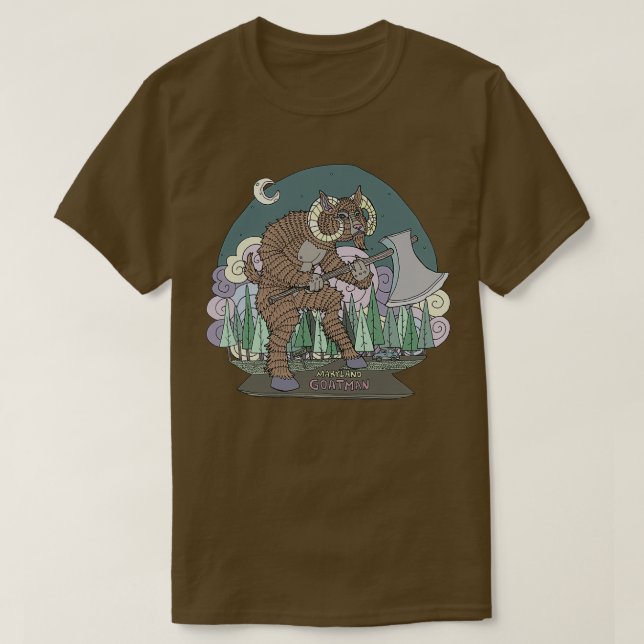 Maryland Goatman on Lovers Lane T-Shirt (Design Front)