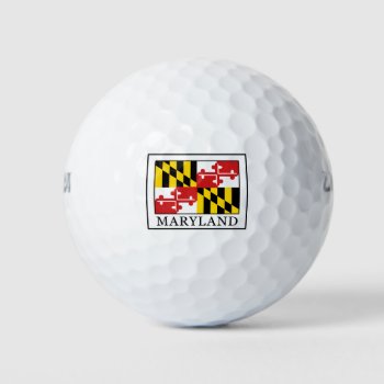 Maryland Golf Balls by KellyMagovern at Zazzle