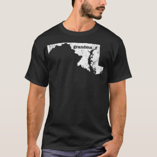 Maryland Grandma Grandmother Gift western riding c T-Shirt