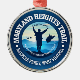 Maryland Heights (V) Metal Ornament