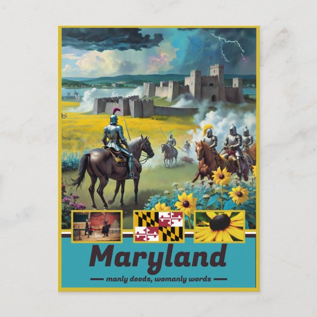 Maryland Historical Surrealism Postcard (Front)