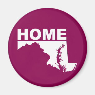 Maryland Home Away From State Fridge Magnet