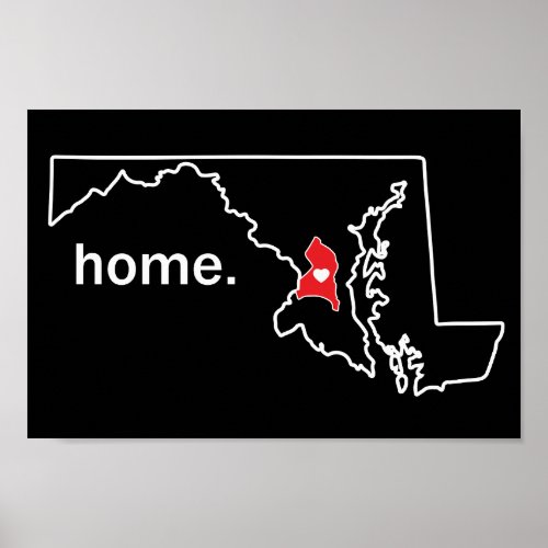Maryland Home County poster _ Prince Georges Co