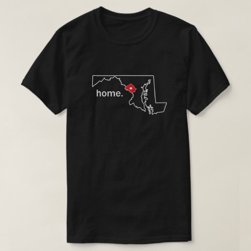 Maryland Home County t_shirt _ Montgomery co