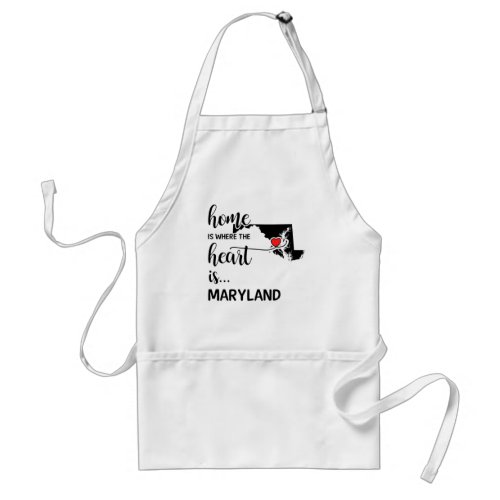 Maryland home is where the heart is adult apron