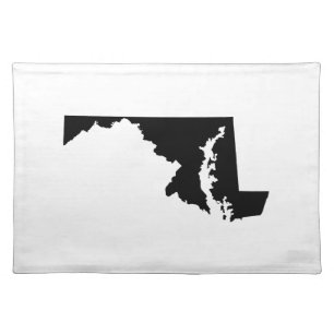 Maryland in Black and White Placemat