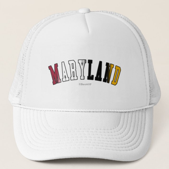 Maryland in State Flag Colors Hat