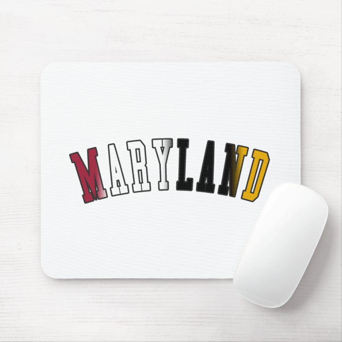 Maryland in State Flag Colors Mousepad