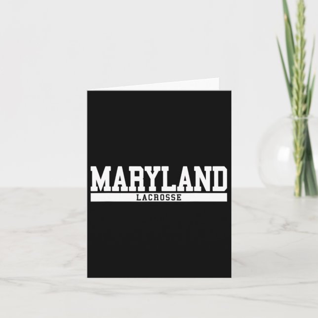Maryland Lacrosse 2  Card (Front)