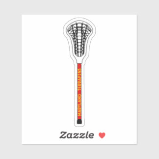 Maryland lacrosse stick sticker