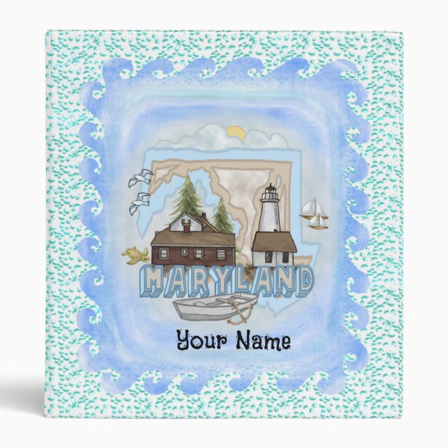 Maryland Lighthouse 3 Ring Binder (Front)