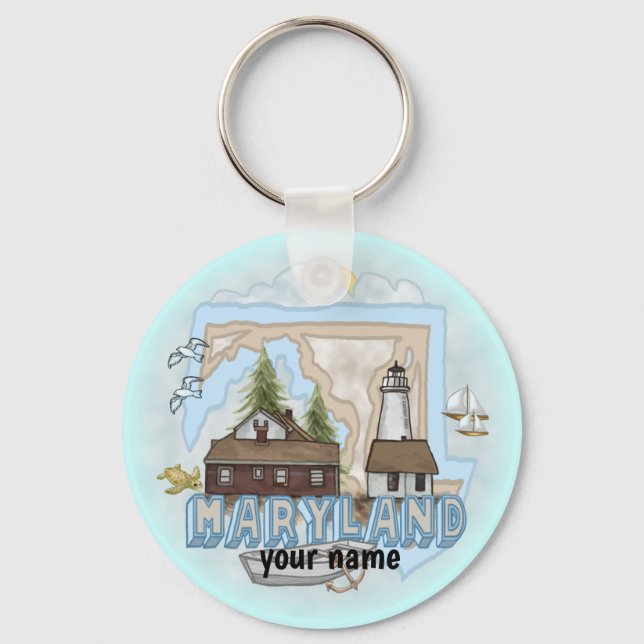 Maryland Lighthouse  keychain (Front)