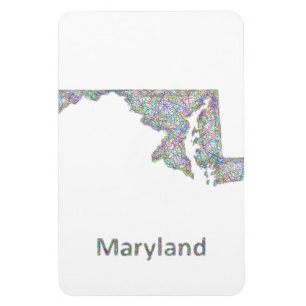 Maryland map magnet