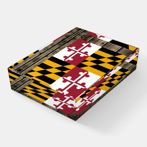 Maryland  Maryland flag USA states  patriotic Paperweight