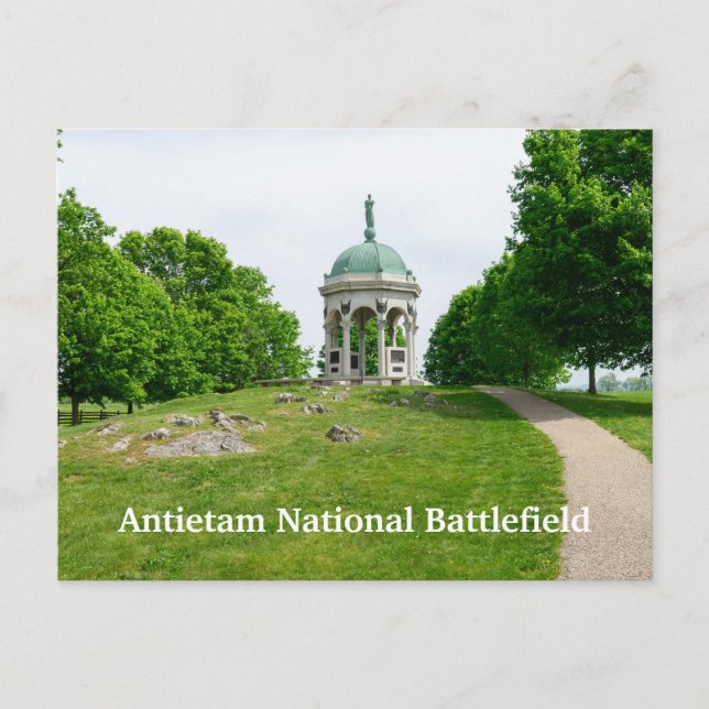 Maryland Monument in Antietam Postcard (Front)