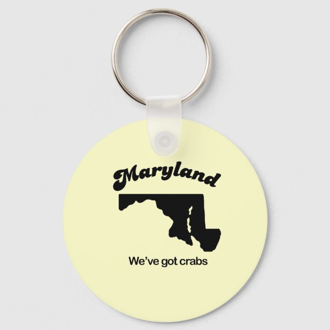 Maryland Motto - We have crabs Keychain (Front)