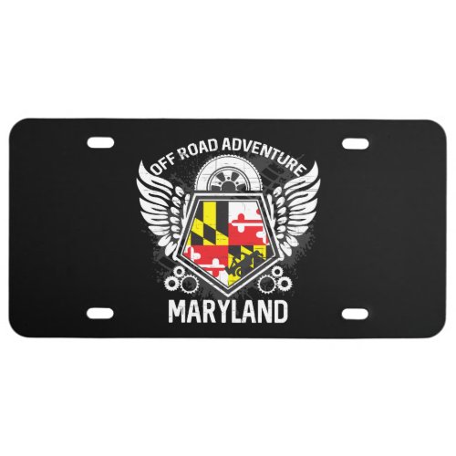 Maryland Off Road Adventure 4x4 Trails Mudding License Plate