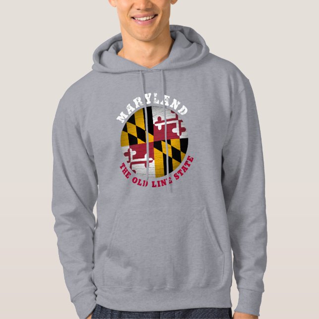 MARYLAND OLD LINE STATE FLAG HOODIE (Front)