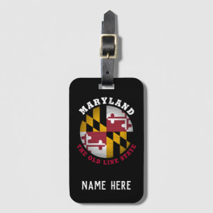 MARYLAND OLD LINE STATE FLAG LUGGAGE TAG