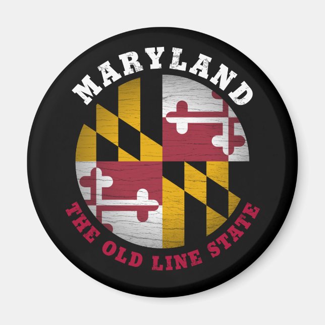 MARYLAND OLD LINE STATE FLAG MAGNET (Front)