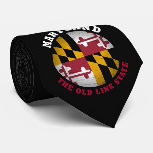 MARYLAND OLD LINE STATE FLAG NECK TIE