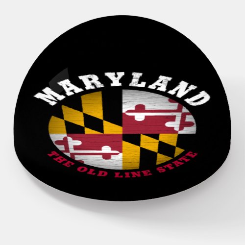 MARYLAND OLD LINE STATE FLAG PAPERWEIGHT