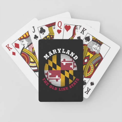 MARYLAND OLD LINE STATE FLAG PLAYING CARDS