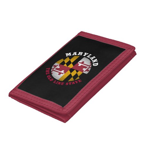 MARYLAND OLD LINE STATE FLAG TRIFOLD WALLET