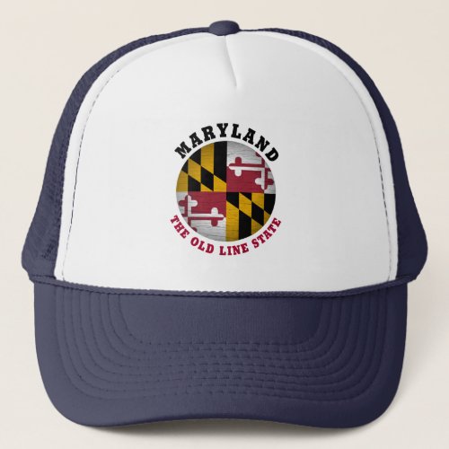 MARYLAND OLD LINE STATE FLAG TRUCKER HAT