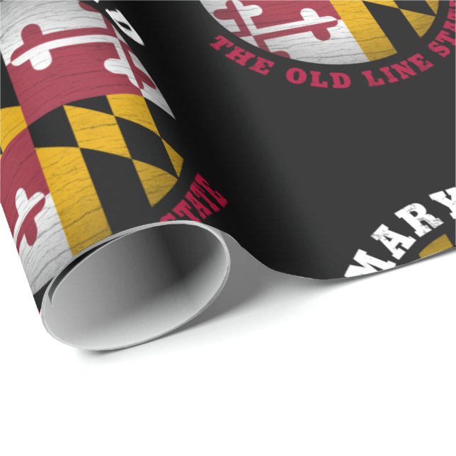 MARYLAND OLD LINE STATE FLAG WRAPPING PAPER (Roll Corner)