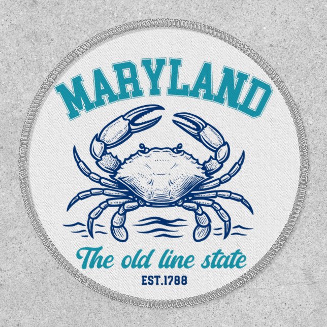 Maryland Old Line State Gift for Nature Lover Patch (Front)