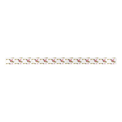 Maryland Outline Map and Flag Satin Ribbon