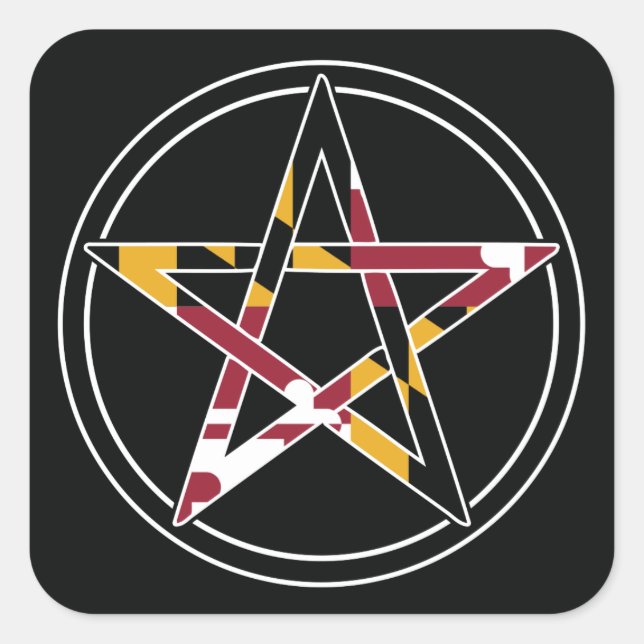 Maryland Pagan transparent Square Sticker (Front)