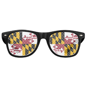 Maryland Party Shades, Maryland flag Sunglasses