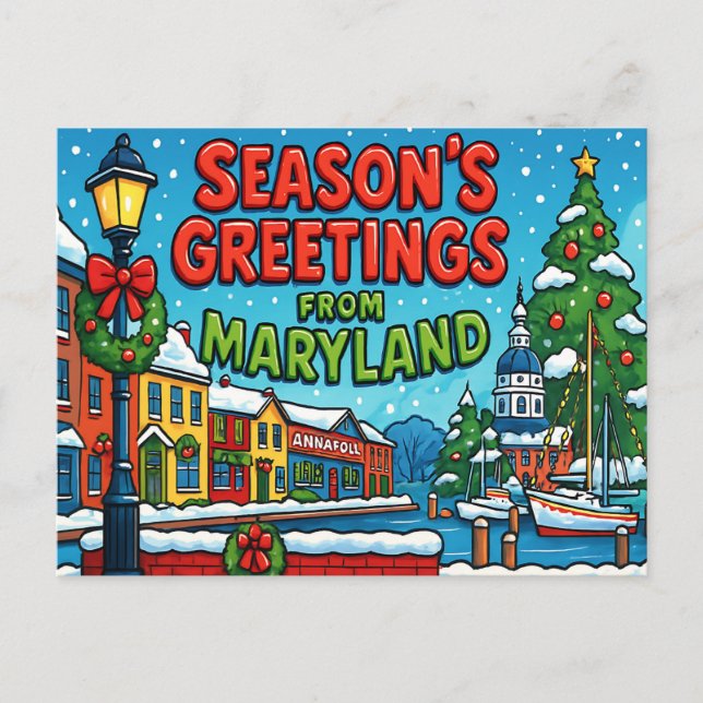 MARYLAND Postcard (Front)