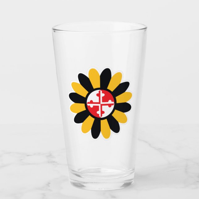Maryland Power Flower Glass (Front)