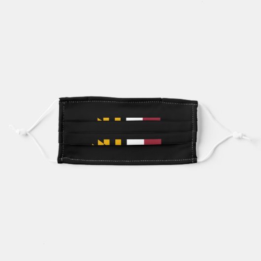 Maryland Pride Adult Cloth Face Mask (Front, Folded)