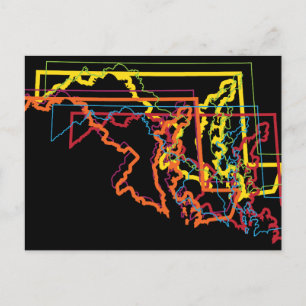maryland pride blur postcard