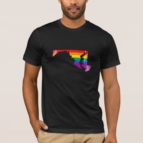 MARYLAND PRIDE _ DISTRESSED _png T_Shirt