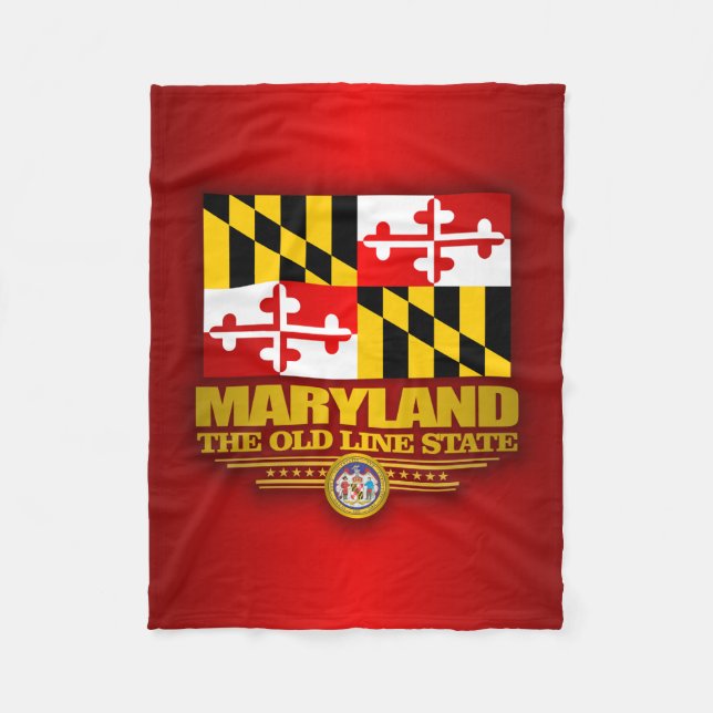 Maryland Pride Fleece Blanket (Front)