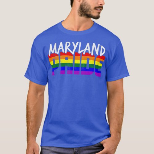 Maryland Pride LGBT Flag  T_Shirt
